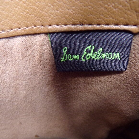 Sam Edelman Size 7 Penny2 Whiskey Leather Wide Calf Brown Tall Riding Boot - Picture 9 of 14